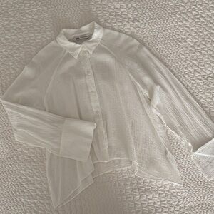 Zara Textured Button-Up Shirt